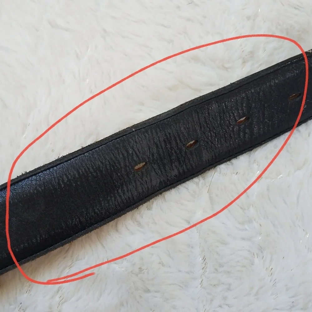 Tony Lama Black Leather Belt